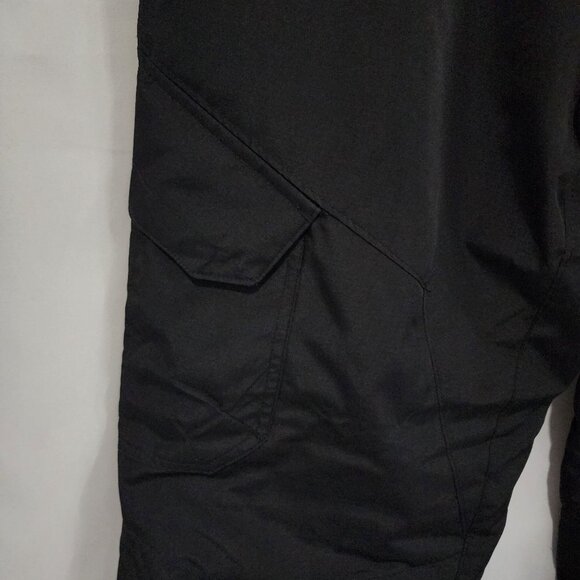 TSLA Mens Black Snow Pants S Adjustable Waist Polyester 30" Inseam - Picture 5 of 16